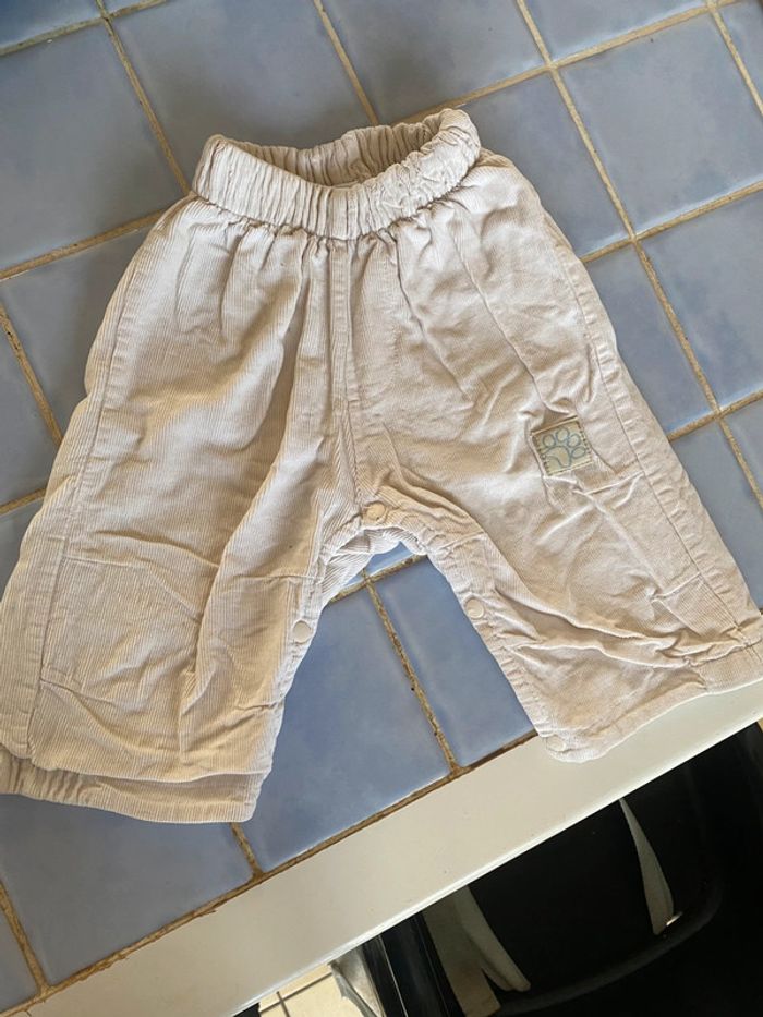 Petit pantalon crème - photo numéro 3
