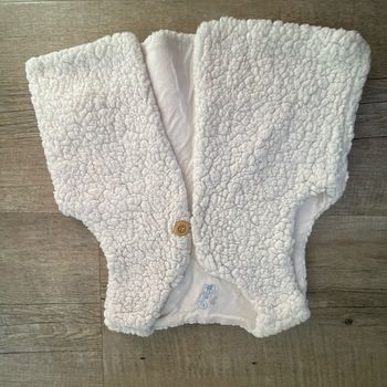 Gilet sans manche moumoute