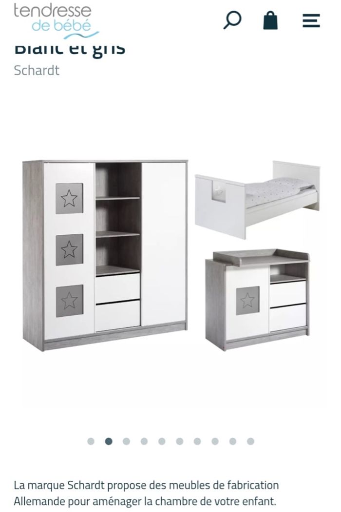 Vend chambre complète pour bébé. Lit évolutif - photo numéro 6