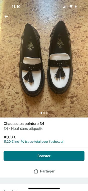 Chaussures pointure 34
