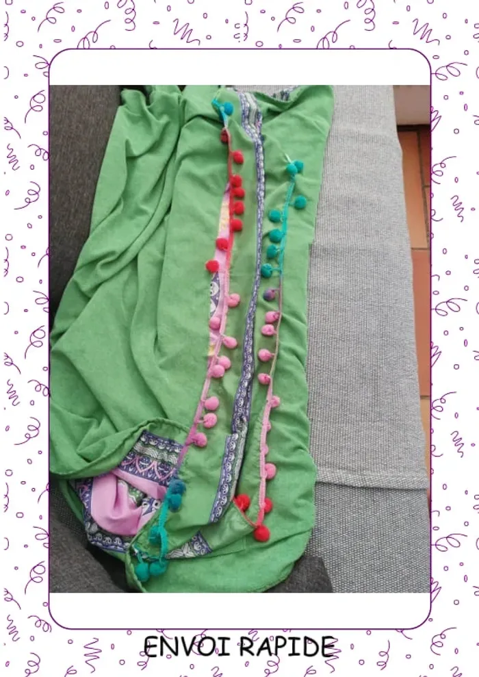 Serviette de plage en éponge et en satiné - photo numéro 4