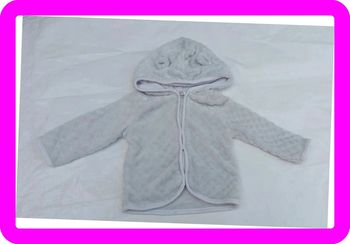 Sweat zippé à capuche 6 mois