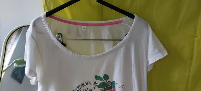 Tee shirt de nuit blanc TL - photo numéro 2