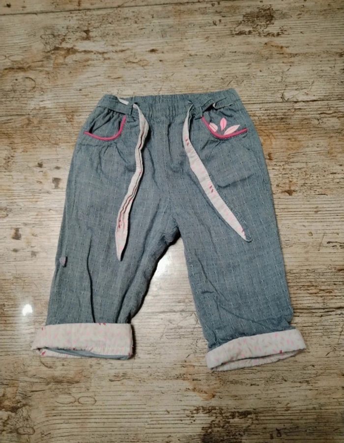 Joli pantalon en lin fille 3 mois