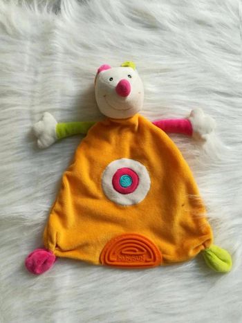 Doudou  triangle  orange