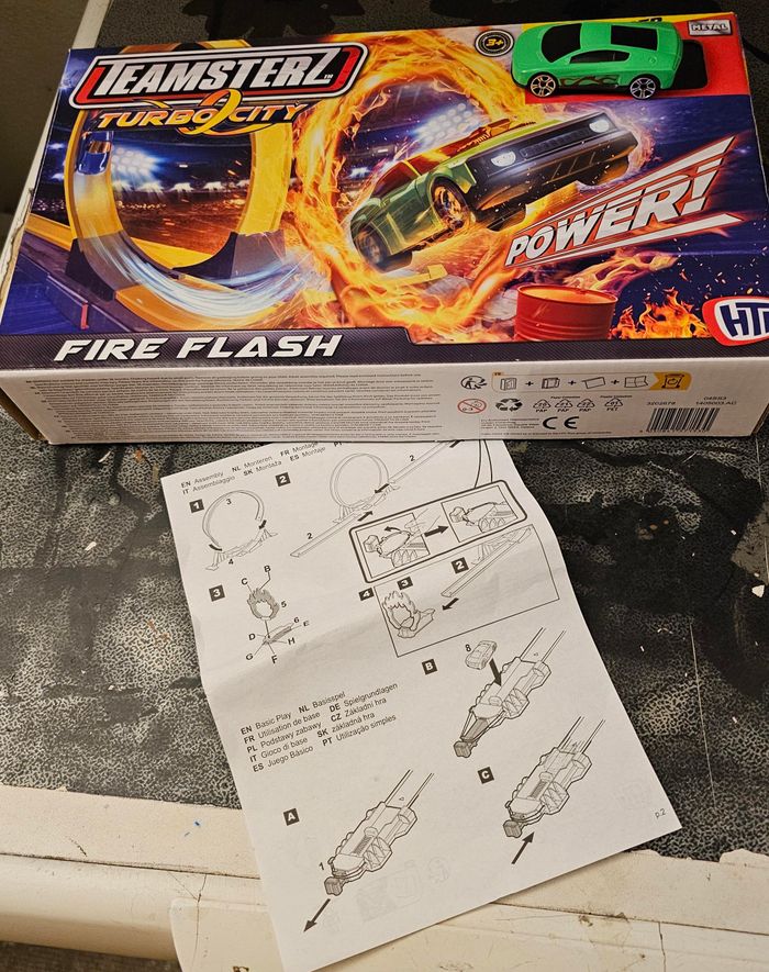 Jouet Circuit Teamsterz, turbo city, fire flash - photo numéro 2