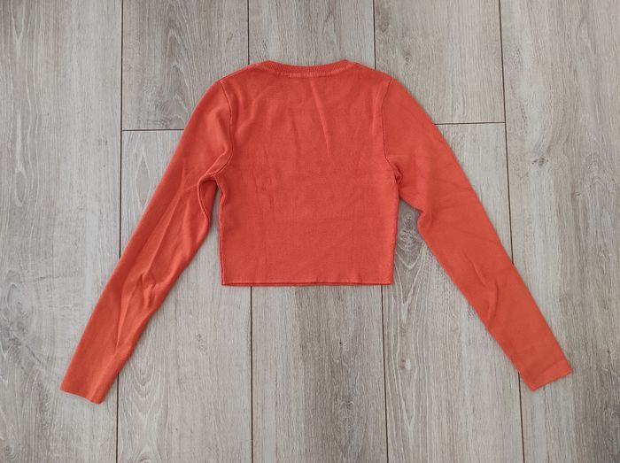 Pull fin court Zara orange - photo numéro 2