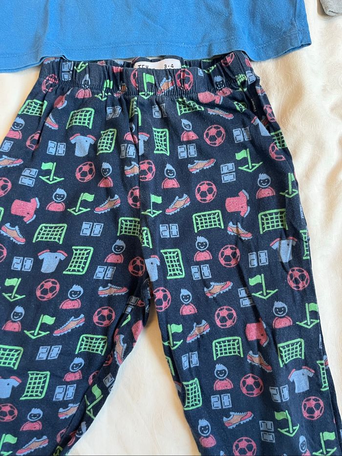 Pyjama Tex bleu marine football - photo numéro 3