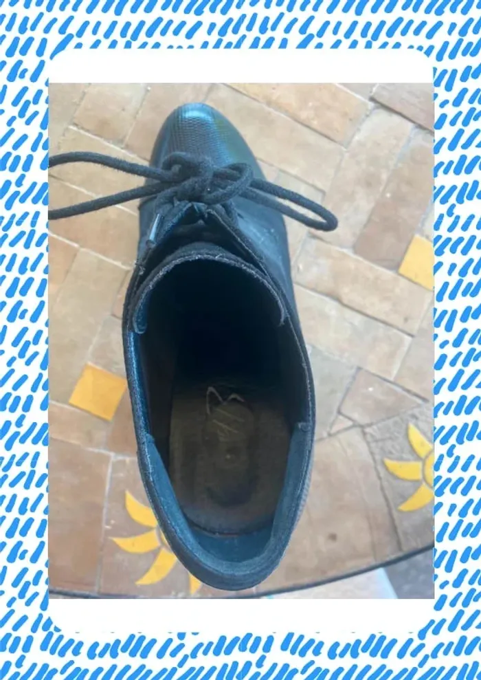 Bottines à talons noir MyB chaussea 39 40 - photo numéro 12
