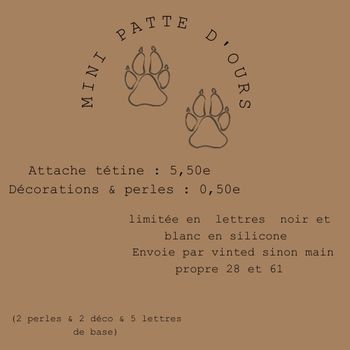 Attache tétine maison