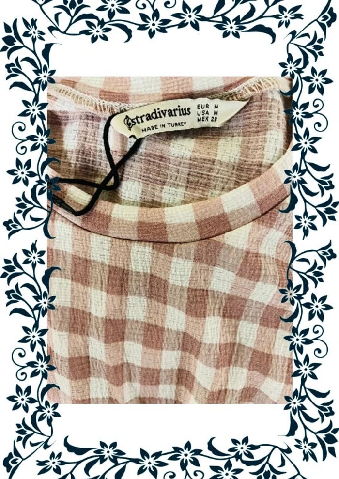 Robe à carreaux neuve Stradivarius taille M - photo numéro 4