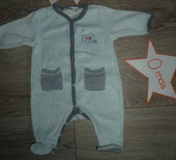 Pyjama naissance bleu