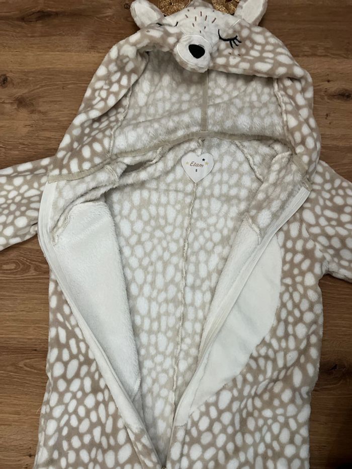 Combi pyjama polaire cerf Etam taille S - photo numéro 5