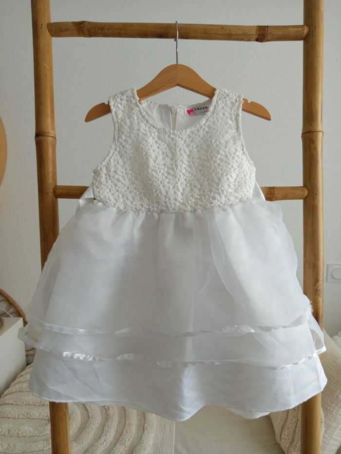 Robe de cérémonie blanche Vogue Fashion 100 cm