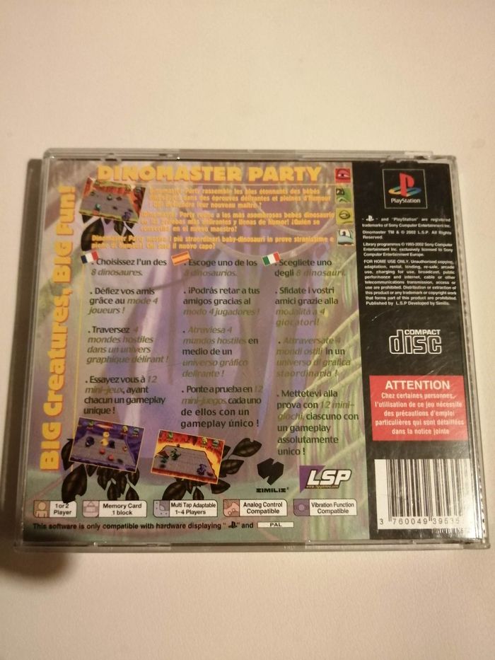 Jeu de PS1 : Dinomaster Party - photo numéro 3
