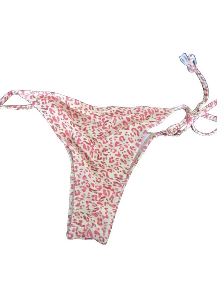 maillot de bain 2 pièces tons beige et rose taille indique M = 38/40 - photo numéro 3