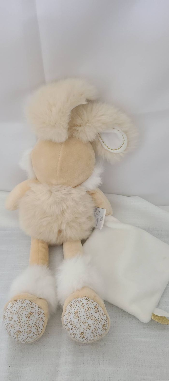 Lapin Sucre Blanc - Pantin doudou et compagnie - photo numéro 5