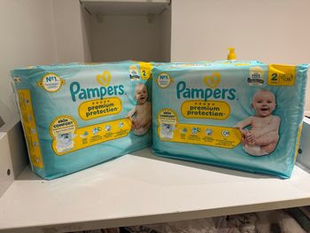 Couches Pampers premium protection taille 2