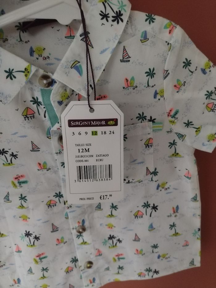 Chemise neuve bébé garçon Sergent Major 12 mois - photo numéro 4
