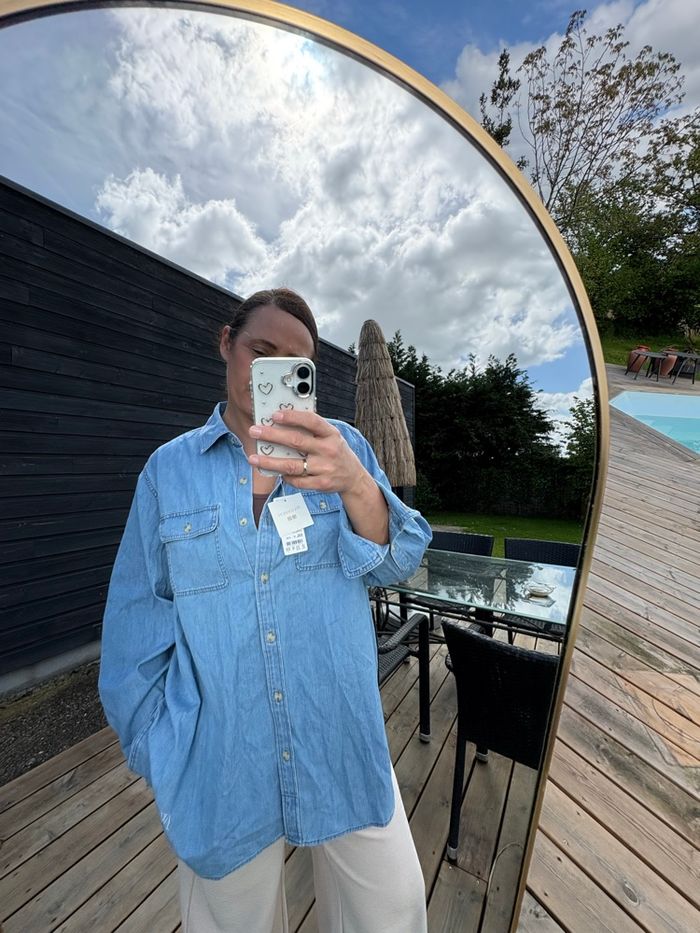 Uniqlo chemise en jean taille XXL - photo numéro 3