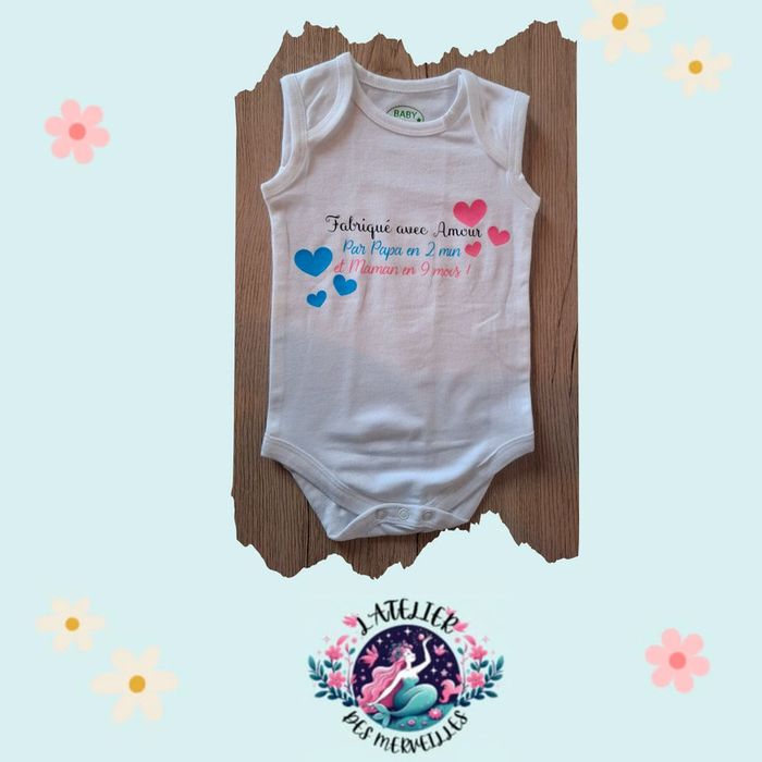 Body bébé maman et papa 2-6 mois