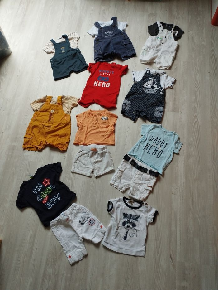Lot de vêtements été garçon taille 6 mois