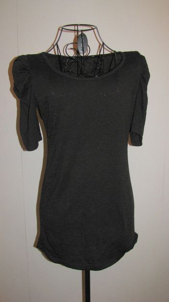 tee shirt noir taille unique