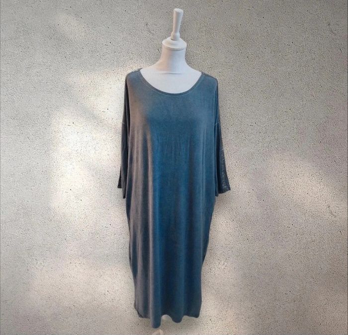 Robe longue oversize sequins sur les manches Saint Tropez 40-42