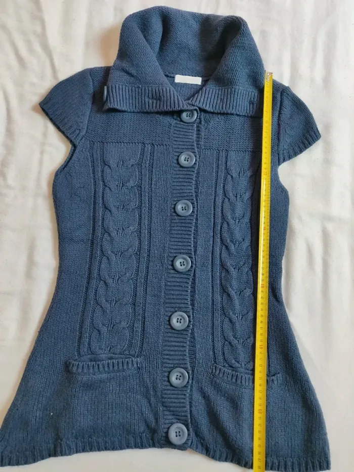Gilet sans manches bleu Promod taille 2 - photo numéro 9