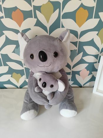 Peluche koala et son bébé