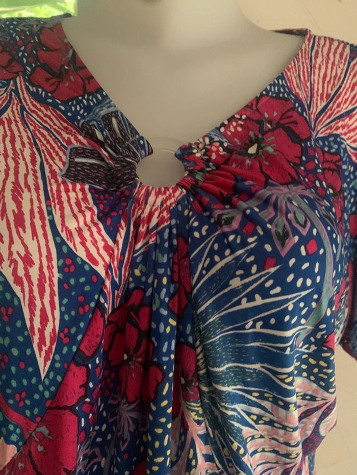 Blouse Afibel taille 46-48 colorée - photo numéro 3