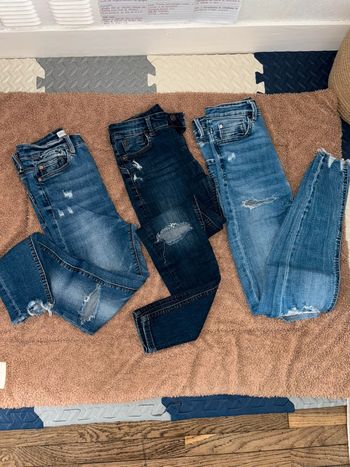 Lot de 3 jeans bleus troués stradivarius t 36