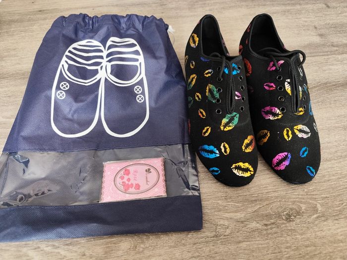 Chaussures de danse femme avec sac de rangement