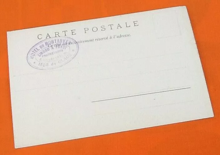 Carte postale ancienne Chamonix (Haute-Savoie) Montanvert et la mer de glace - photo numéro 3