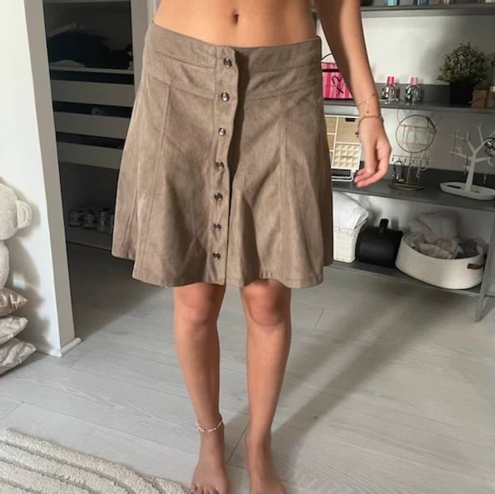 Jupe beige camaïeu