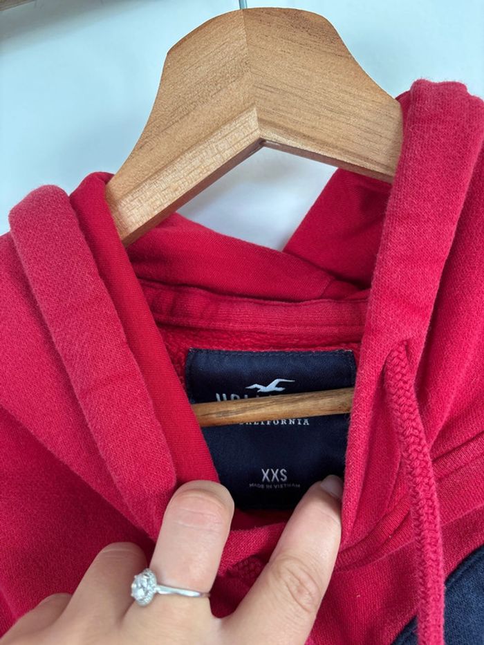 Sweat rouge hollister - photo numéro 7