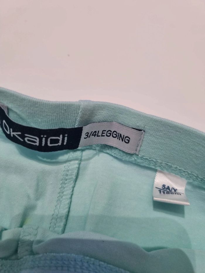 3/4 legging turquoise - photo numéro 2