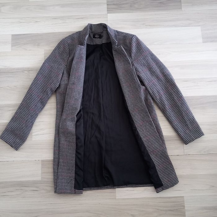 Manteau pardessus femme à motifs carreaux Only taille M - photo numéro 5