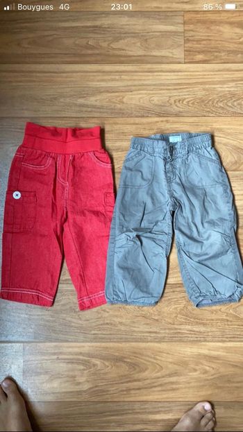 Pantalon 18 mois lot de 2