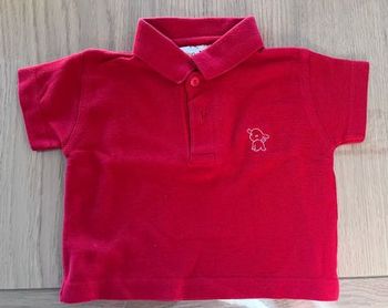Polo rouge  6mois