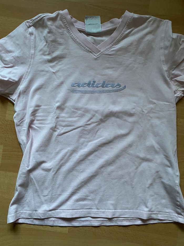T-shirt rose Adidas Taille 40 - photo numéro 2