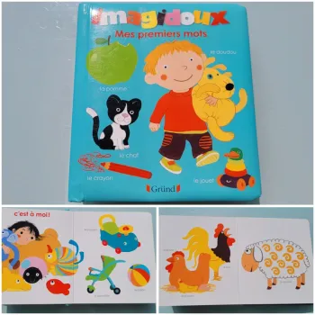 Gros Imagier tout carton 🐑 Imagidoux, Mes Premiers mots 🍏