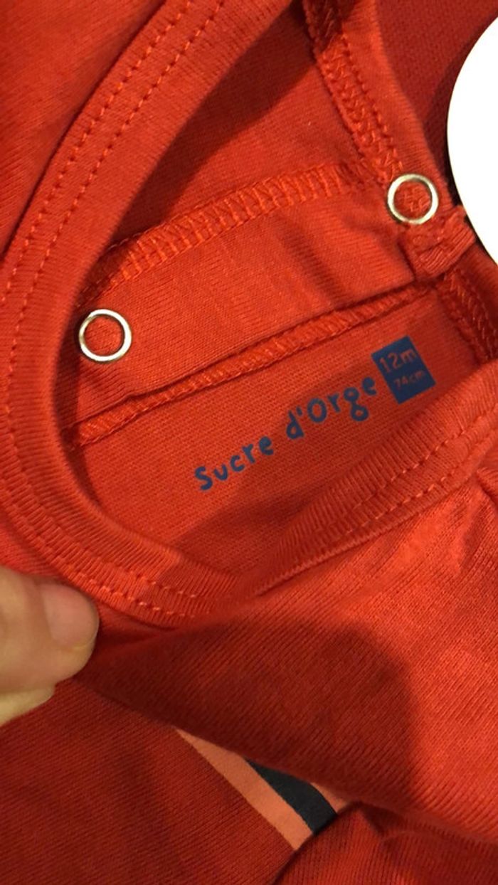 Teeshirt sucre d’orge 12 mois neuf mixte - photo numéro 3