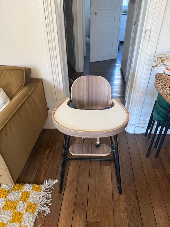 Chaise haute bébé Charlie Crane - Tibu noyer - Set complet - photo numéro 2