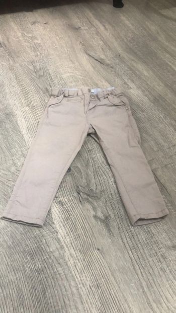 Pantalon beige _ Obaïbi _ 18 mois