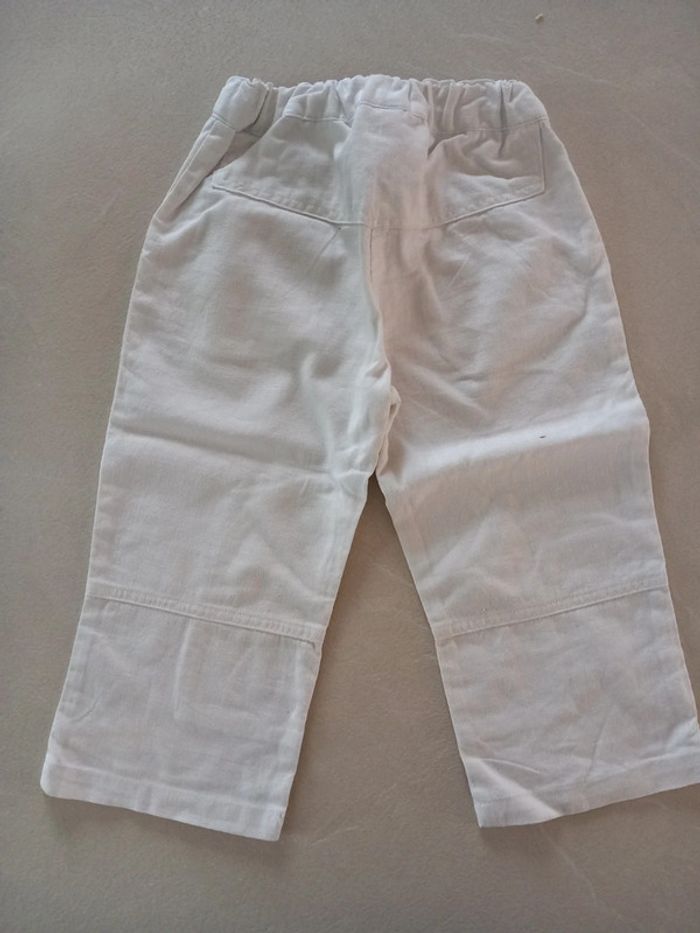 Pantalon blanc léger en lin - photo numéro 2