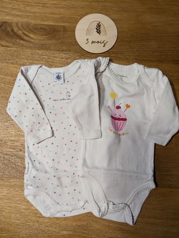 Lot de 2 bodies 3 mois