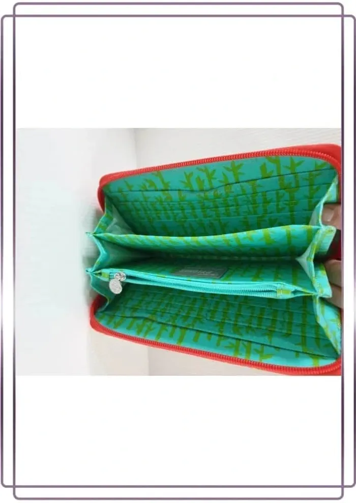 Portefeuille multicolore Pylones, très bon état 19x10cm - photo numéro 3