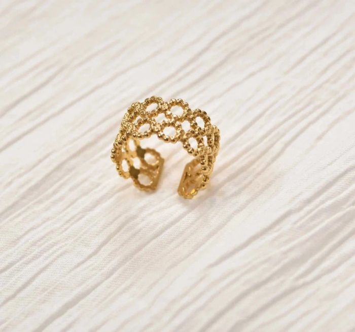 Bague en acier inoxydable ajustable résiste à l’eau de très bonne qualité - photo numéro 3