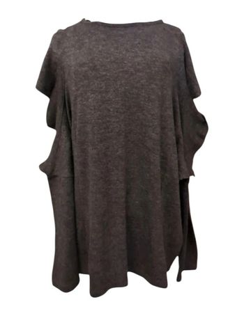 Magnifique pull à volants gris Zara Taille L